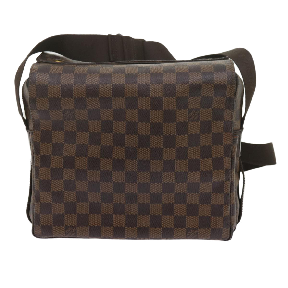 LOUIS VUITTON Damier Ebene Naviglio Shoulder Bag N45255 LV Auth 62052