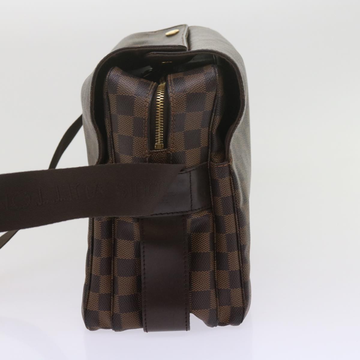 LOUIS VUITTON Damier Ebene Naviglio Shoulder Bag N45255 LV Auth 62052