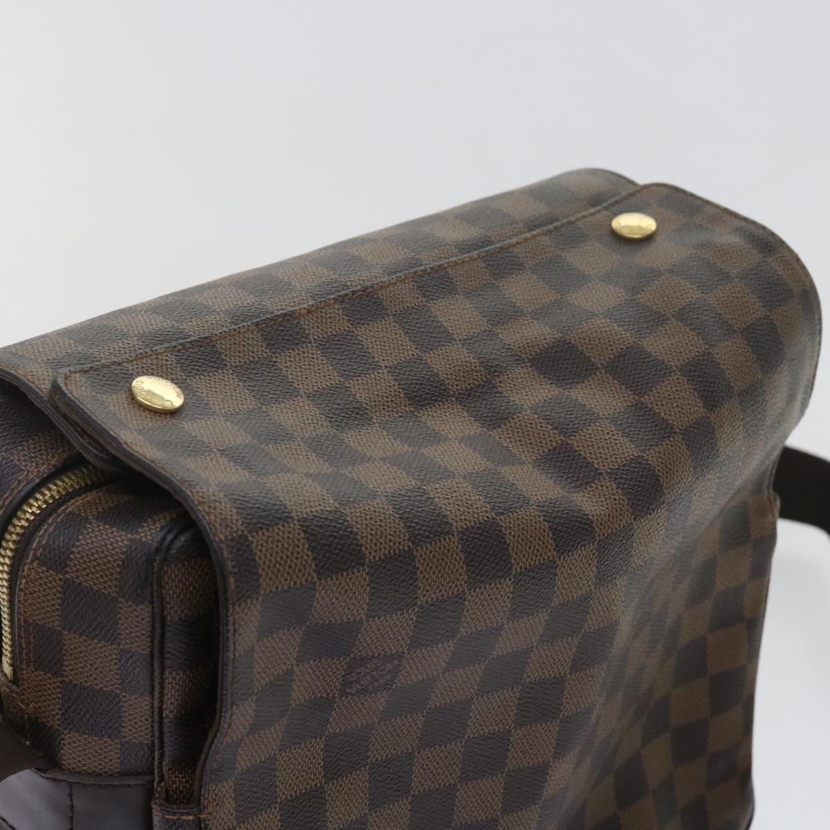 LOUIS VUITTON Damier Ebene Naviglio Shoulder Bag N45255 LV Auth 62052