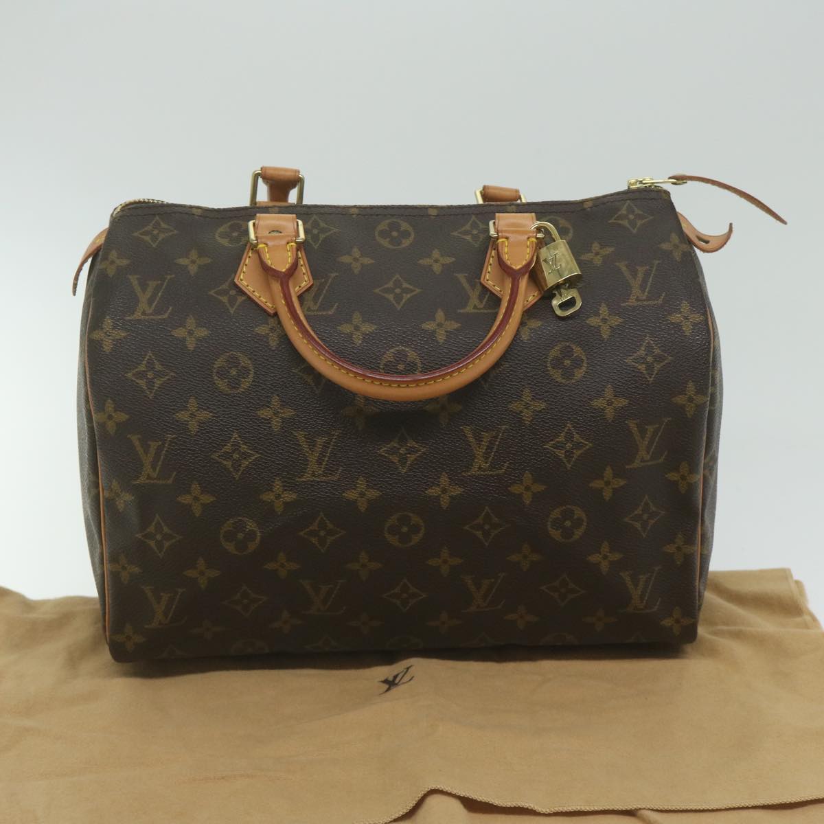 LOUIS VUITTON Monogram Speedy 30 Hand Bag M41526 LV Auth 62053