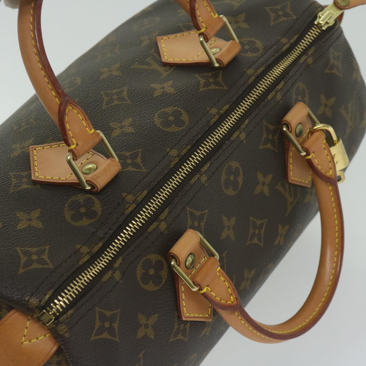 LOUIS VUITTON Monogram Speedy 30 Hand Bag M41526 LV Auth 62053