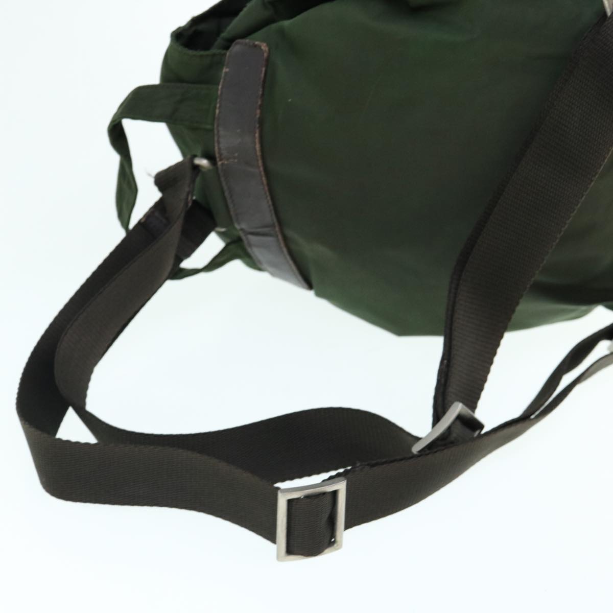 PRADA Backpack Nylon Khaki Auth 62079