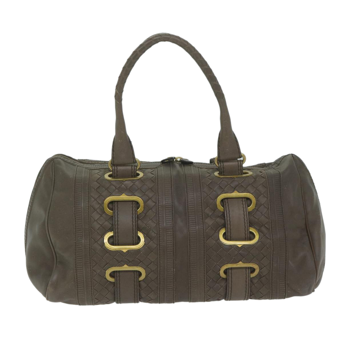 BOTTEGAVENETA Shoulder Bag Leather Brown Auth 62105 - 0