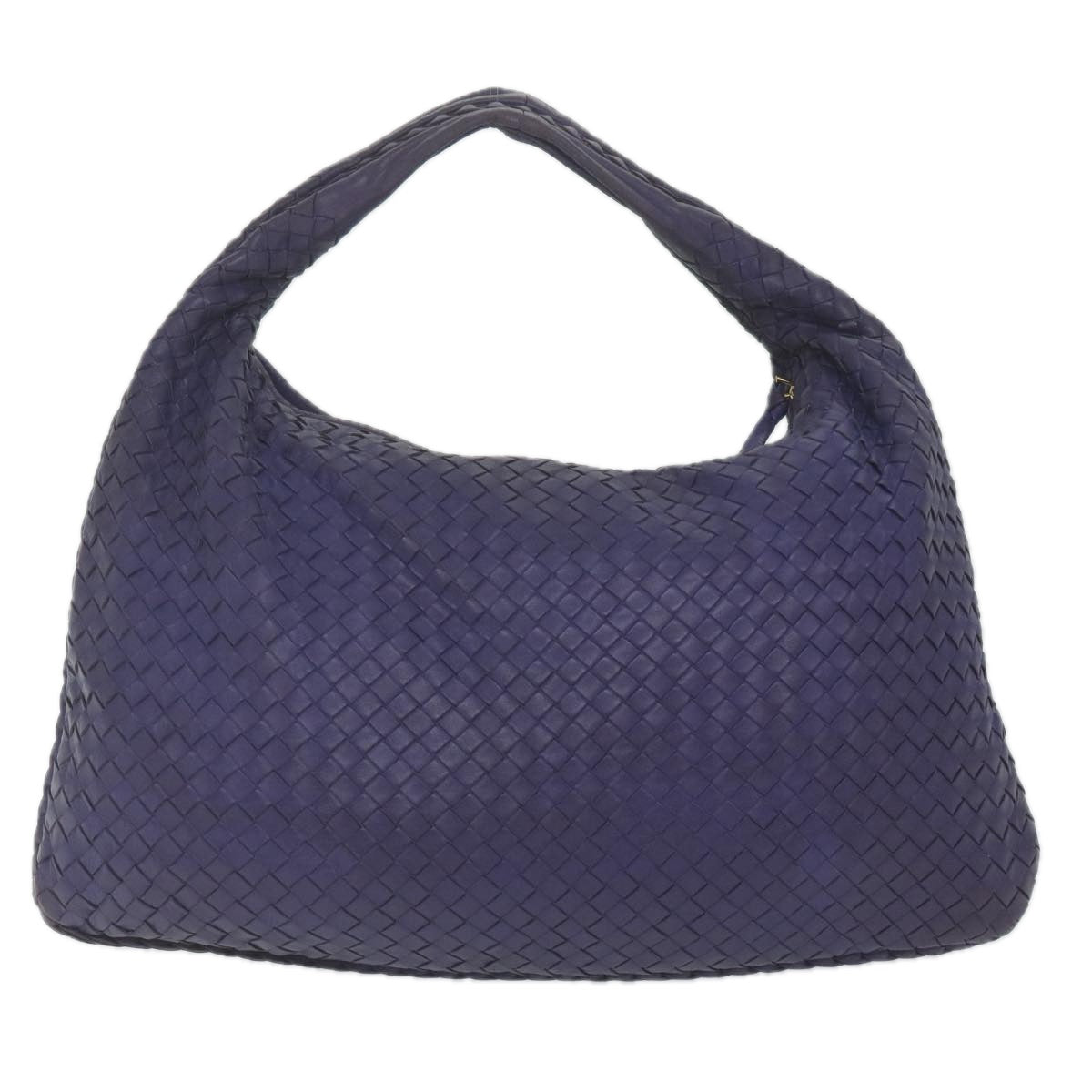 BOTTEGAVENETA INTRECCIATO Hobo Shoulder Bag Leather Purple Auth 62133 - 0