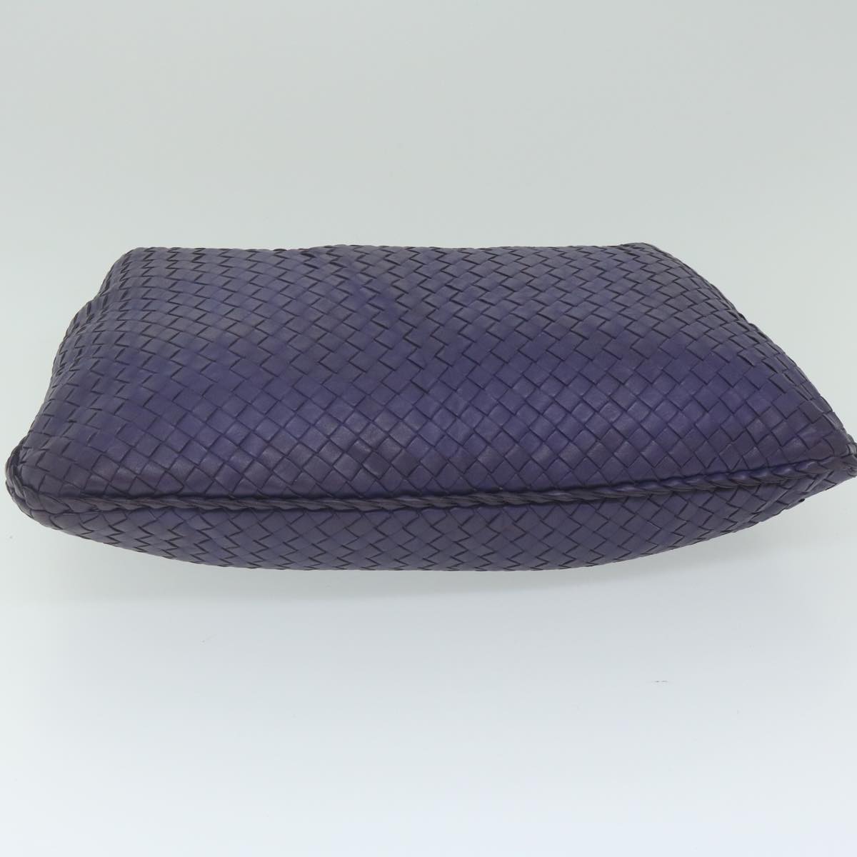 BOTTEGAVENETA INTRECCIATO Hobo Shoulder Bag Leather Purple Auth 62133