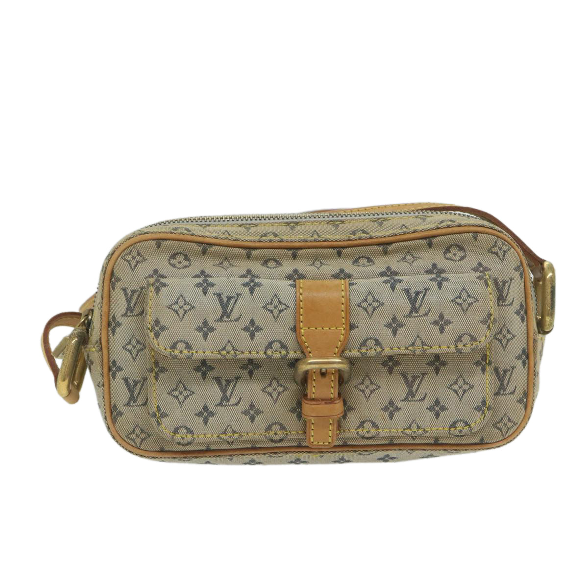 LOUIS VUITTON Monogram Mini Juliet MM Shoulder Bag Blue M92004 LV Auth 62170