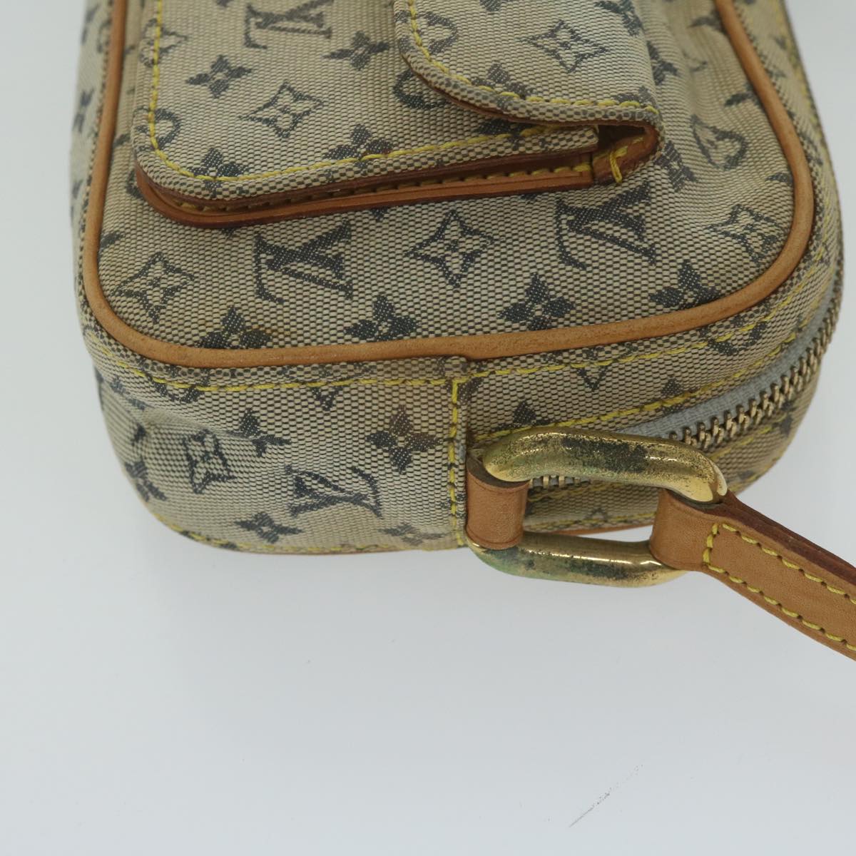 LOUIS VUITTON Monogram Mini Juliet MM Shoulder Bag Blue M92004 LV Auth 62170