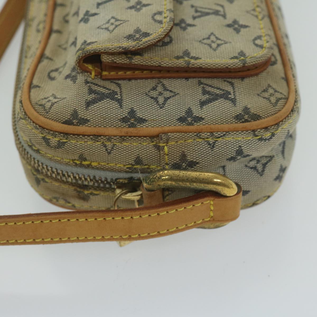 LOUIS VUITTON Monogram Mini Juliet MM Shoulder Bag Blue M92004 LV Auth 62170