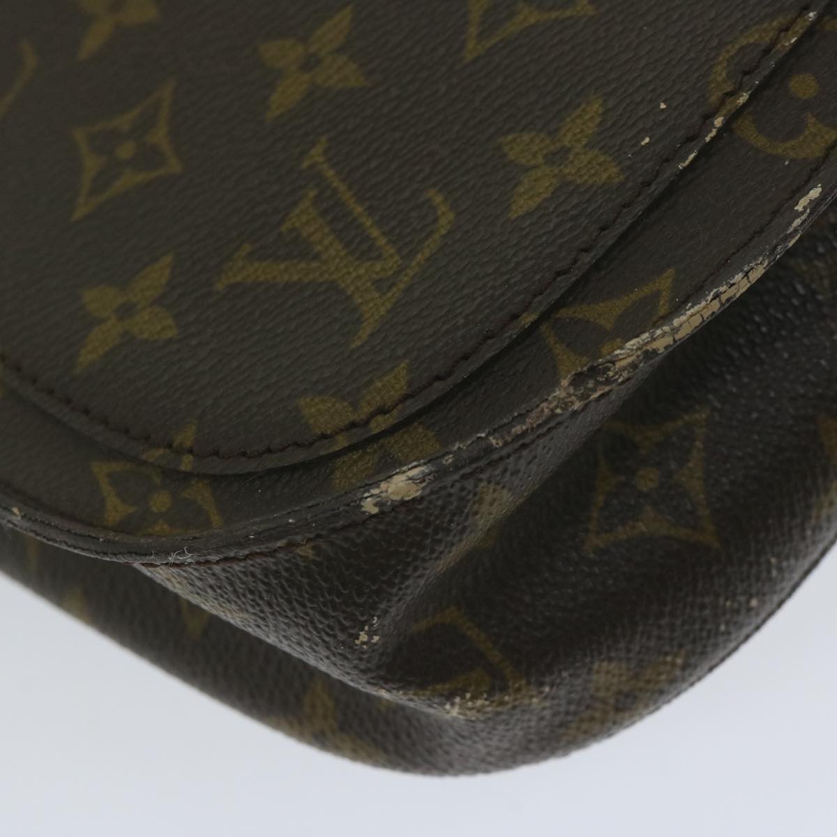 LOUIS VUITTON Monogram Saint Cloud GM Shoulder Bag M51242 LV Auth 62181