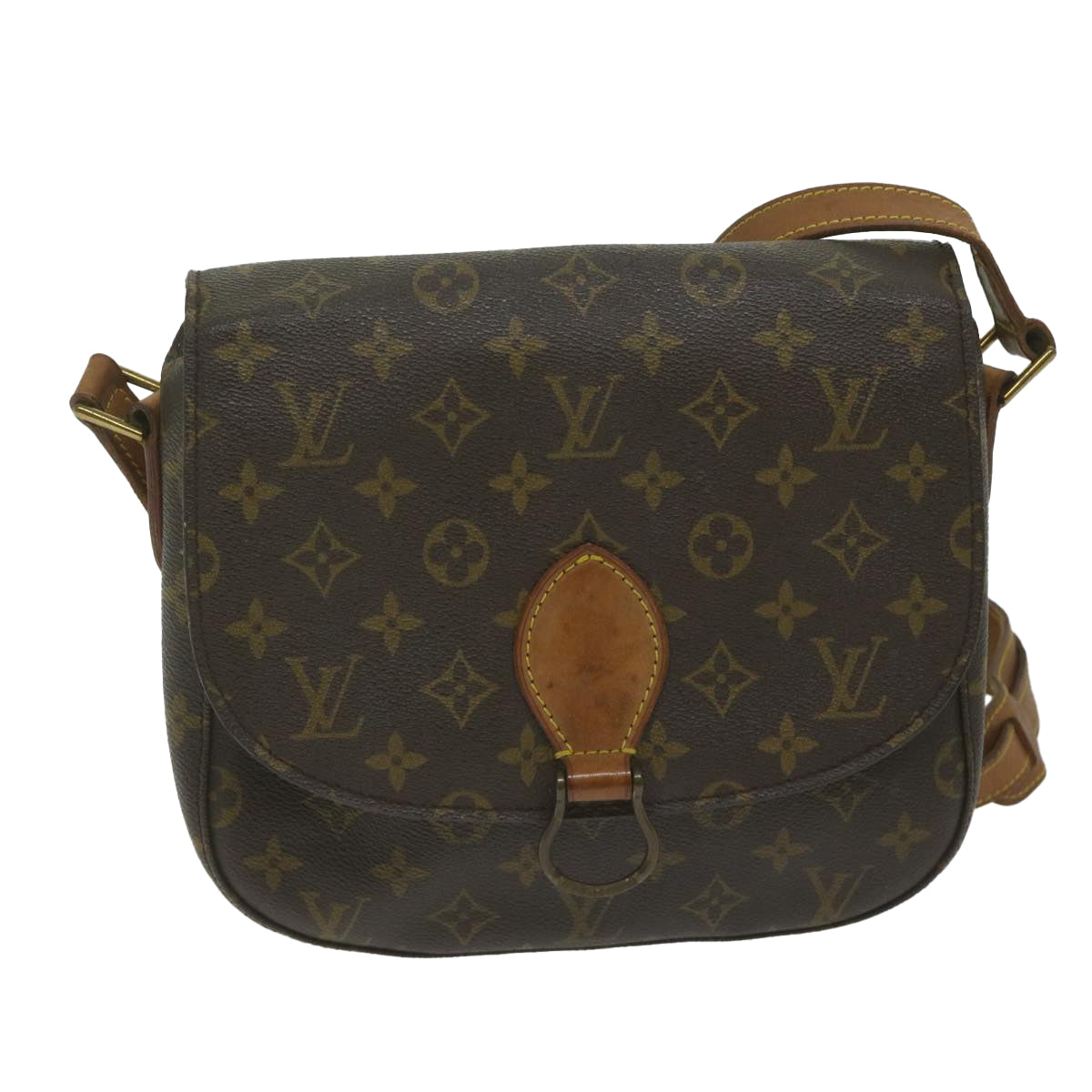 LOUIS VUITTON Monogram Saint Cloud GM Shoulder Bag M51242 LV Auth 62181