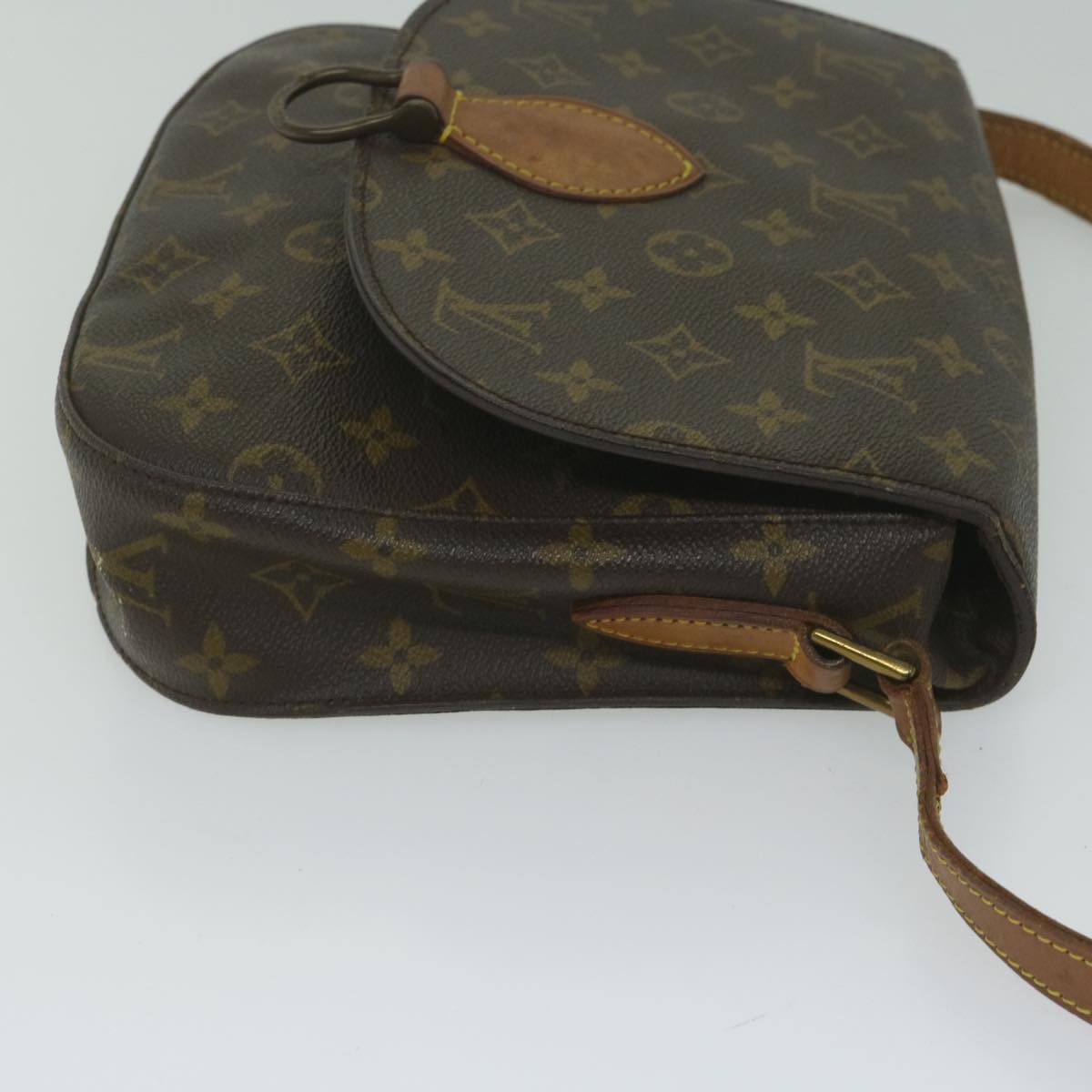 LOUIS VUITTON Monogram Saint Cloud GM Shoulder Bag M51242 LV Auth 62181