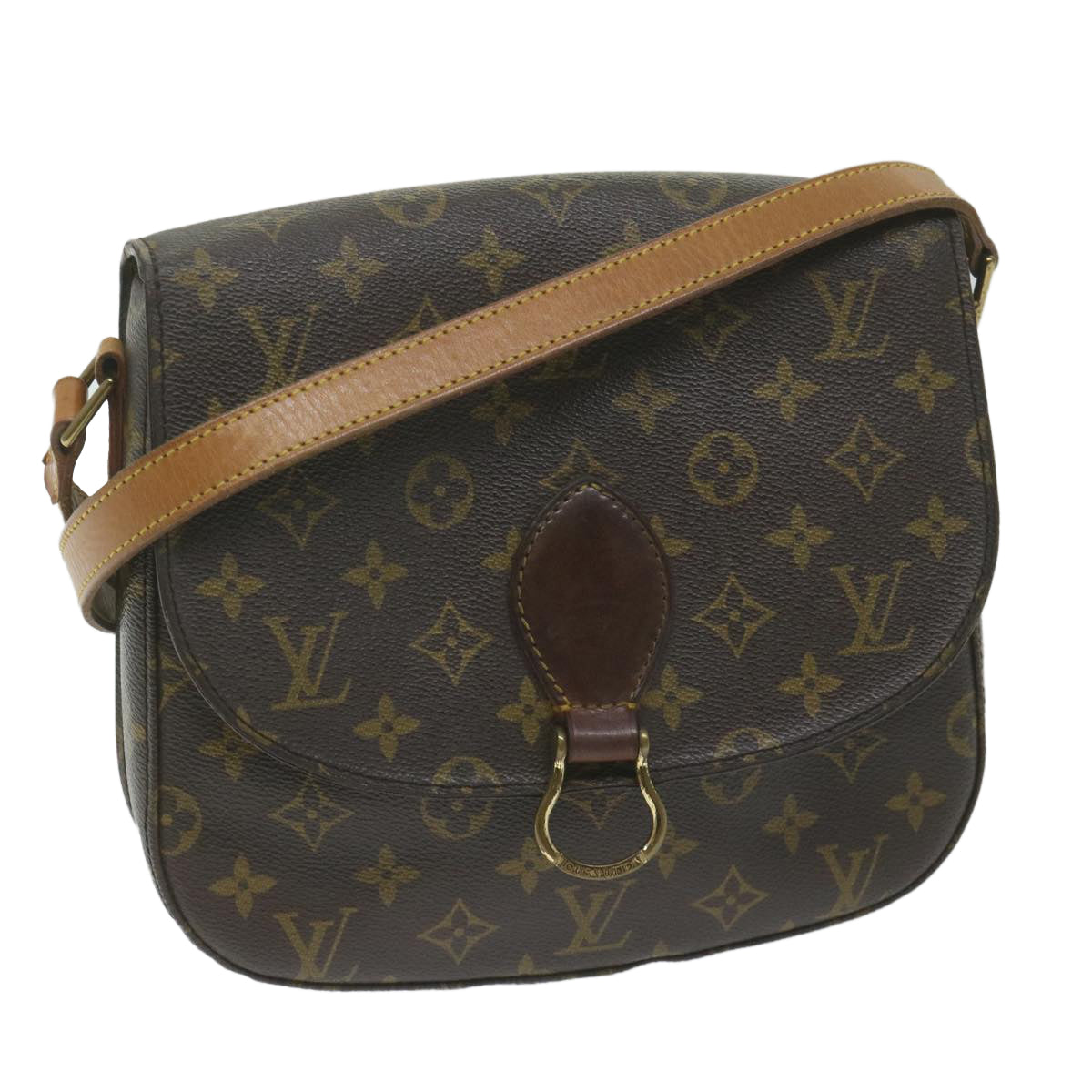 LOUIS VUITTON Monogram Saint Cloud GM Shoulder Bag M51242 LV Auth 62182