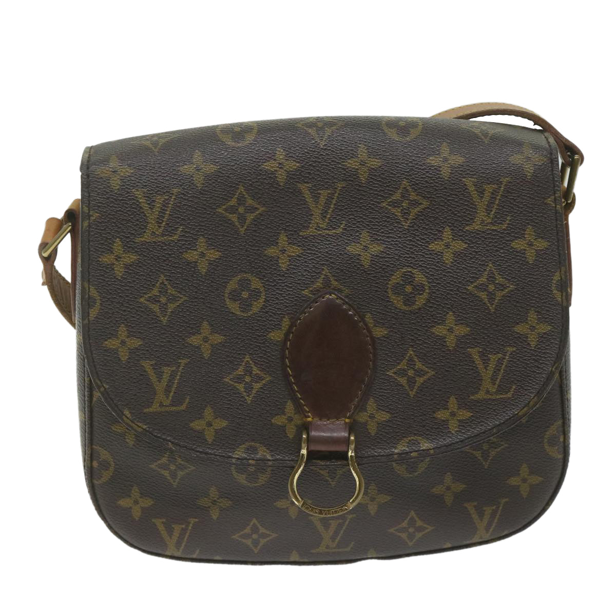 LOUIS VUITTON Monogram Saint Cloud GM Shoulder Bag M51242 LV Auth 62182