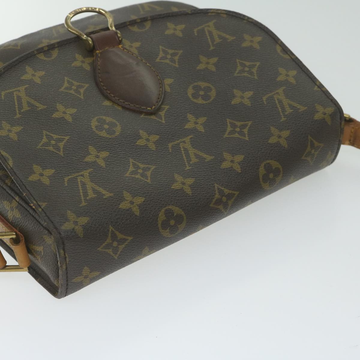 LOUIS VUITTON Monogram Saint Cloud GM Shoulder Bag M51242 LV Auth 62182