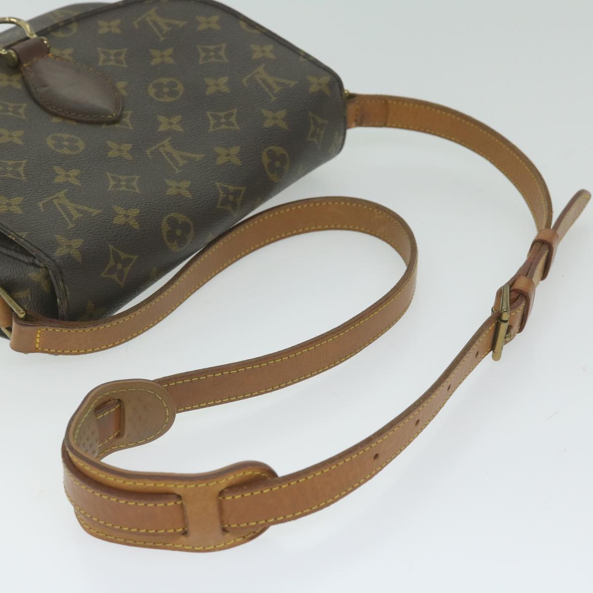 LOUIS VUITTON Monogram Saint Cloud GM Shoulder Bag M51242 LV Auth 62182