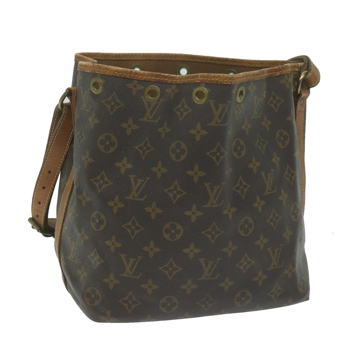 LOUIS VUITTON Monogram Petit Noe Shoulder Bag M42226 LV Auth 62206