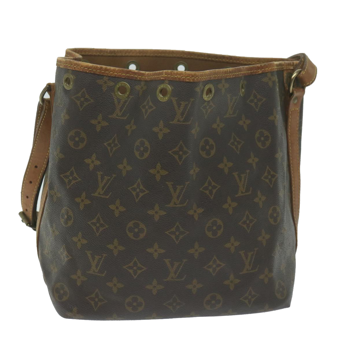 LOUIS VUITTON Monogram Petit Noe Shoulder Bag M42226 LV Auth 62206