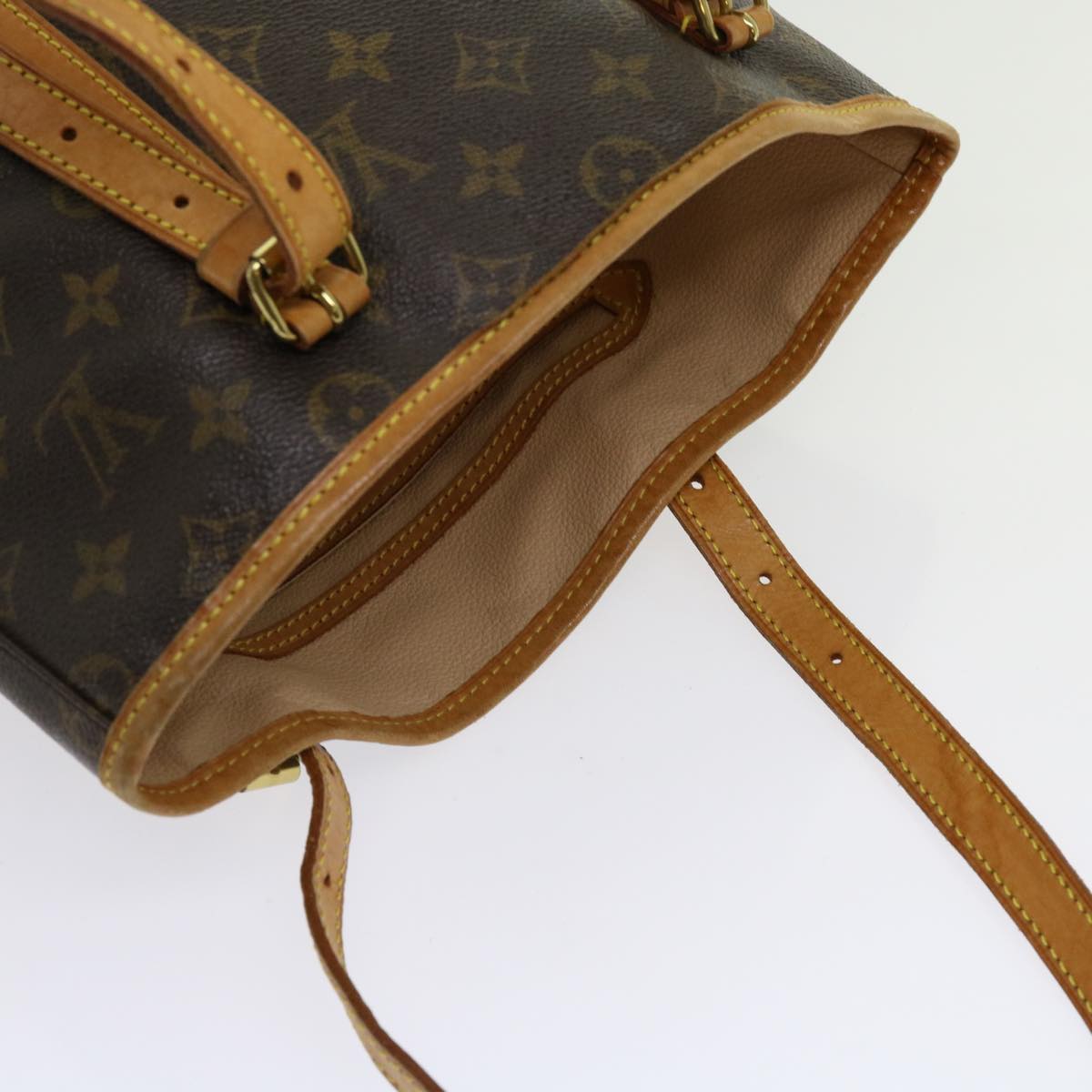 LOUIS VUITTON Monogram Bucket GM Shoulder Bag M42236 LV Auth 62209