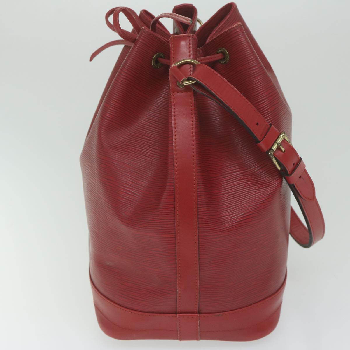 LOUIS VUITTON Epi Noe Shoulder Bag Red M44007 LV Auth 62216