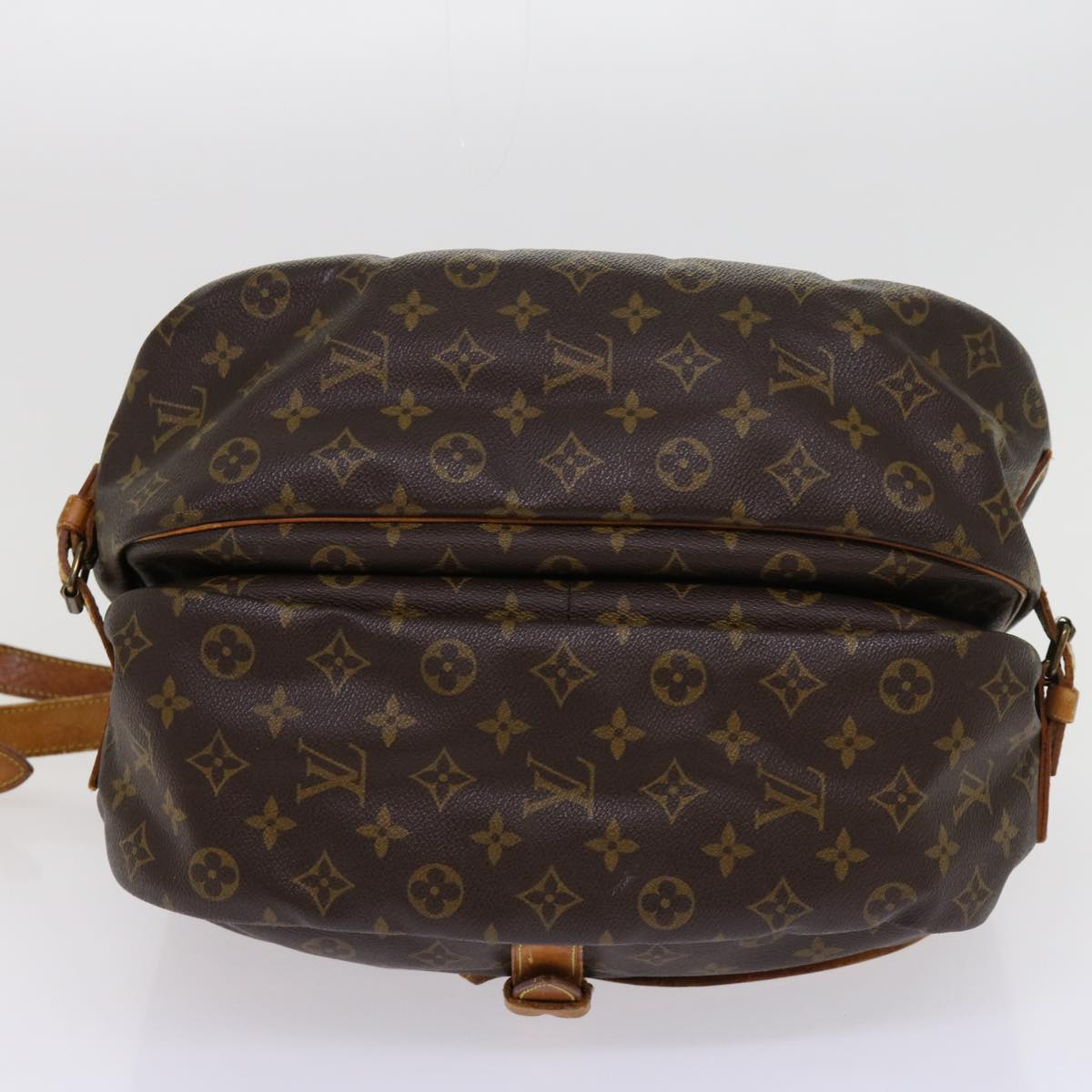 LOUIS VUITTON Monogram Saumur 35 Shoulder Bag M42254 LV Auth 62223