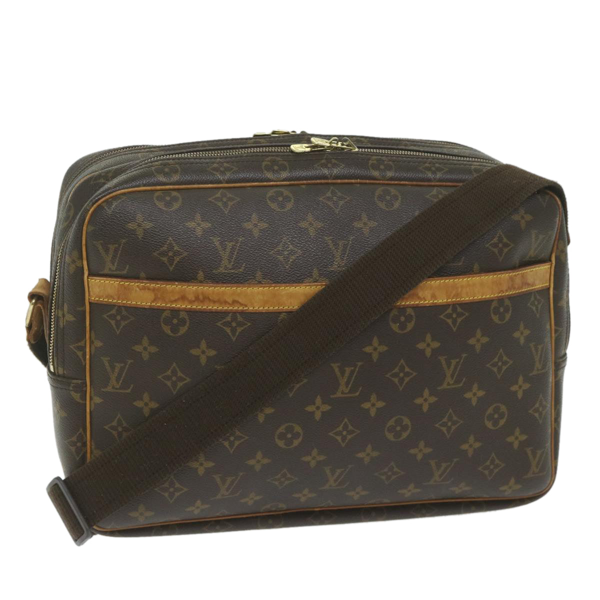 LOUIS VUITTON Monogram Reporter GM Shoulder Bag M45252 LV Auth 62224