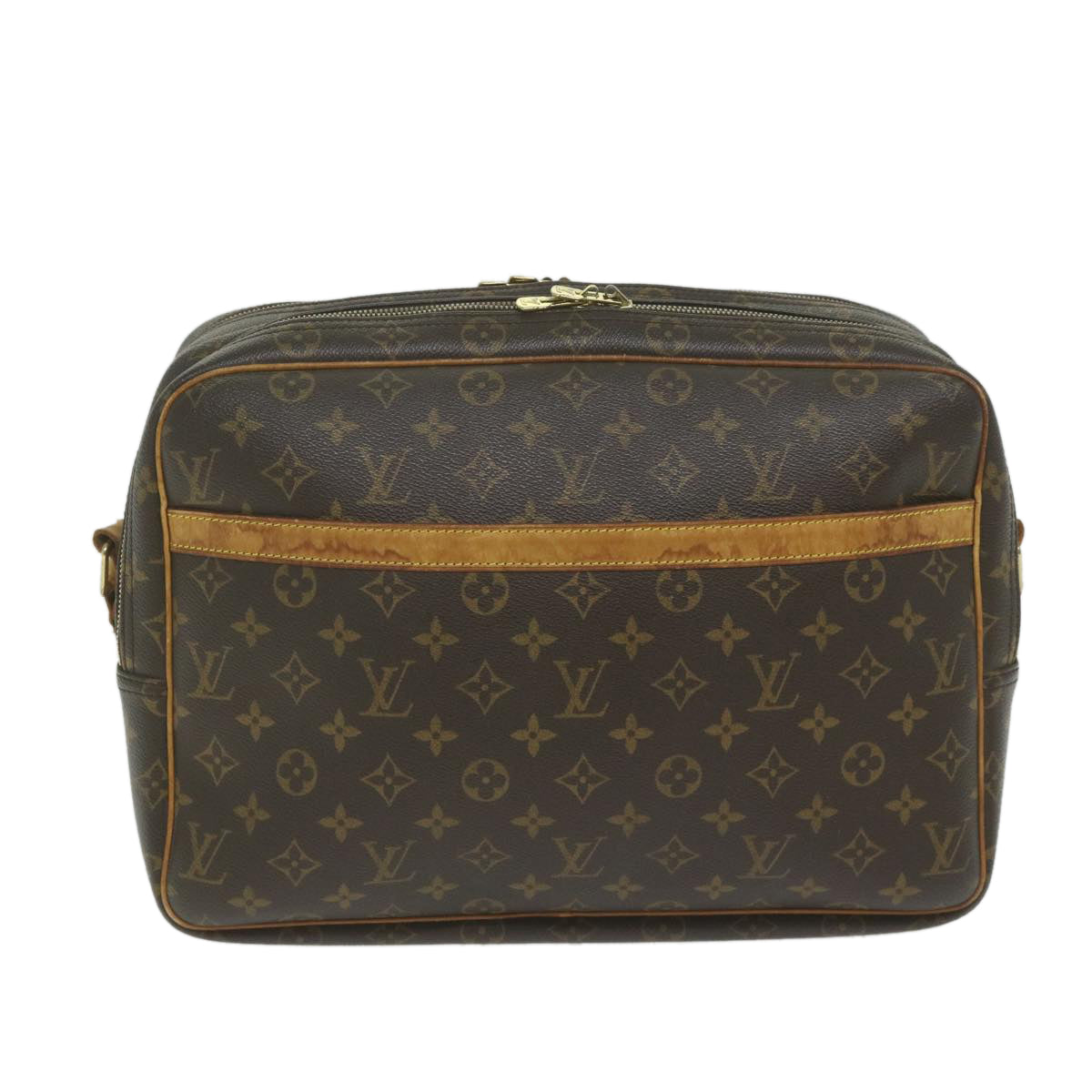 LOUIS VUITTON Monogram Reporter GM Shoulder Bag M45252 LV Auth 62224