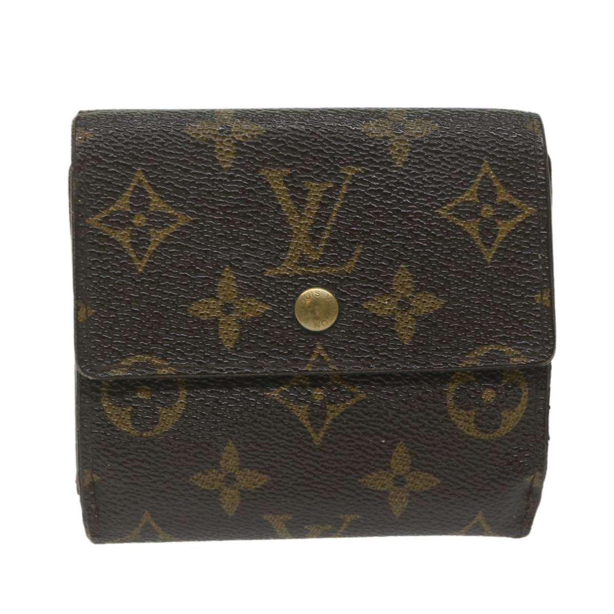 LOUIS VUITTON Monogram Portefeuille Elise Wallet M61654 LV Auth 62227