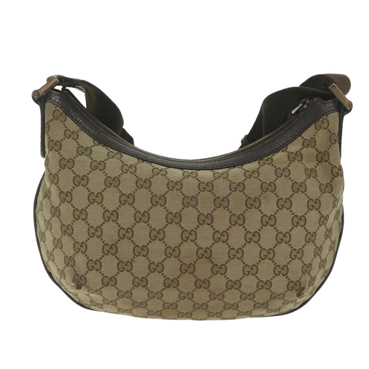 GUCCI GG Canvas Shoulder Bag Beige 181092 Auth 62236 - 0