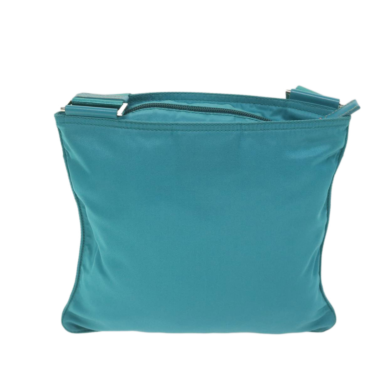 PRADA Shoulder Bag Nylon Turquoise Blue Auth 62238 - 0
