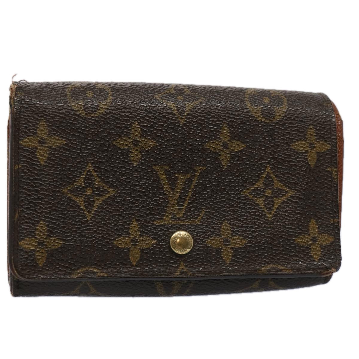 LOUIS VUITTON Monogram Porte Monnaie Billets Tresor Wallet M61730 LV Auth 62264