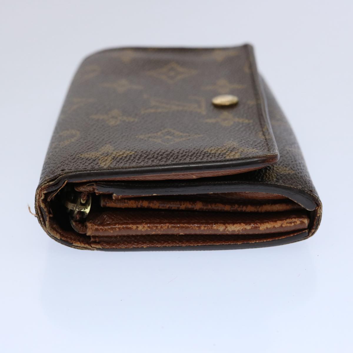 LOUIS VUITTON Monogram Porte Monnaie Billets Tresor Wallet M61730 LV Auth 62264