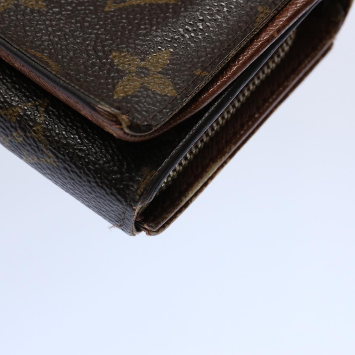 LOUIS VUITTON Monogram Porte Monnaie Billets Tresor Wallet M61730 LV Auth 62264