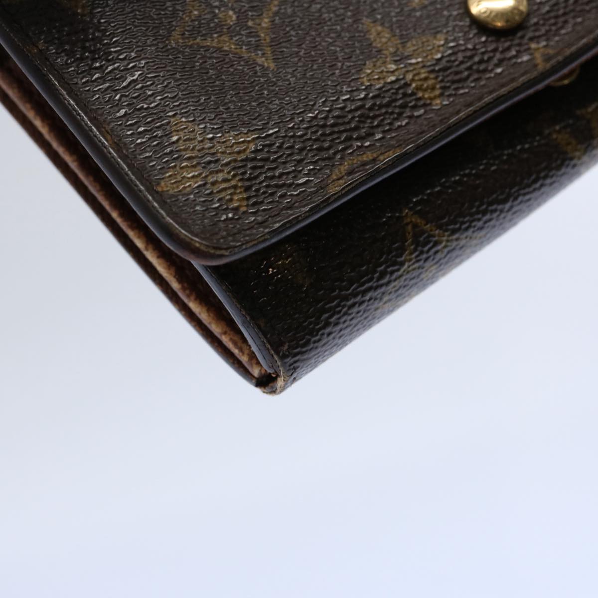 LOUIS VUITTON Monogram Porte Monnaie Billets Tresor Wallet M61730 LV Auth 62264