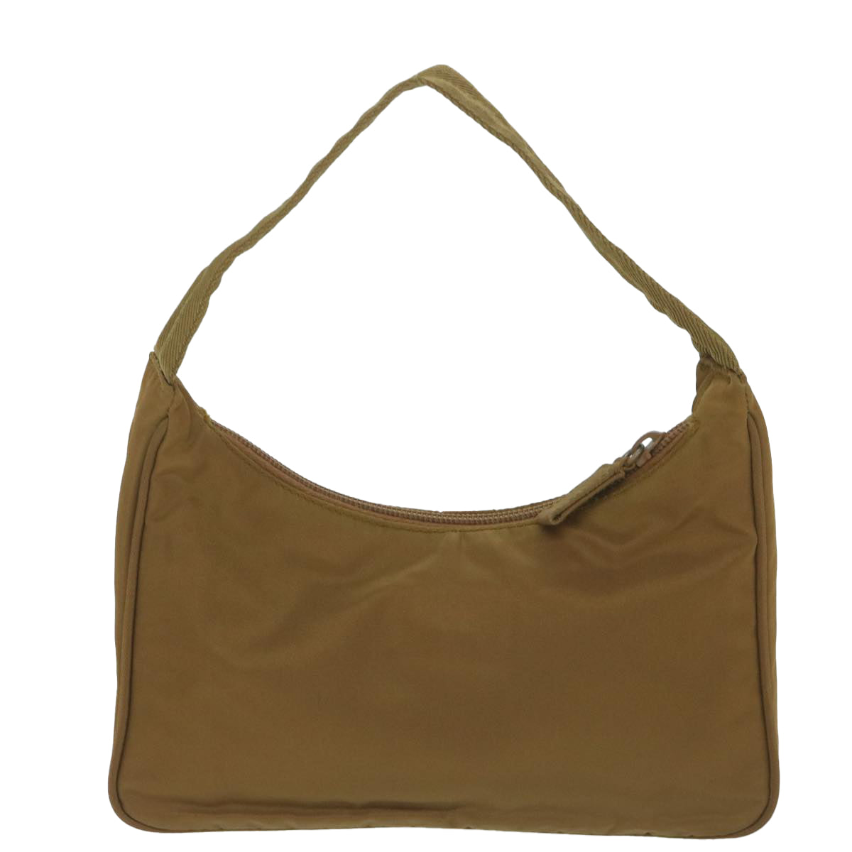 PRADA Hand Bag Nylon Brown Auth 62273 - 0