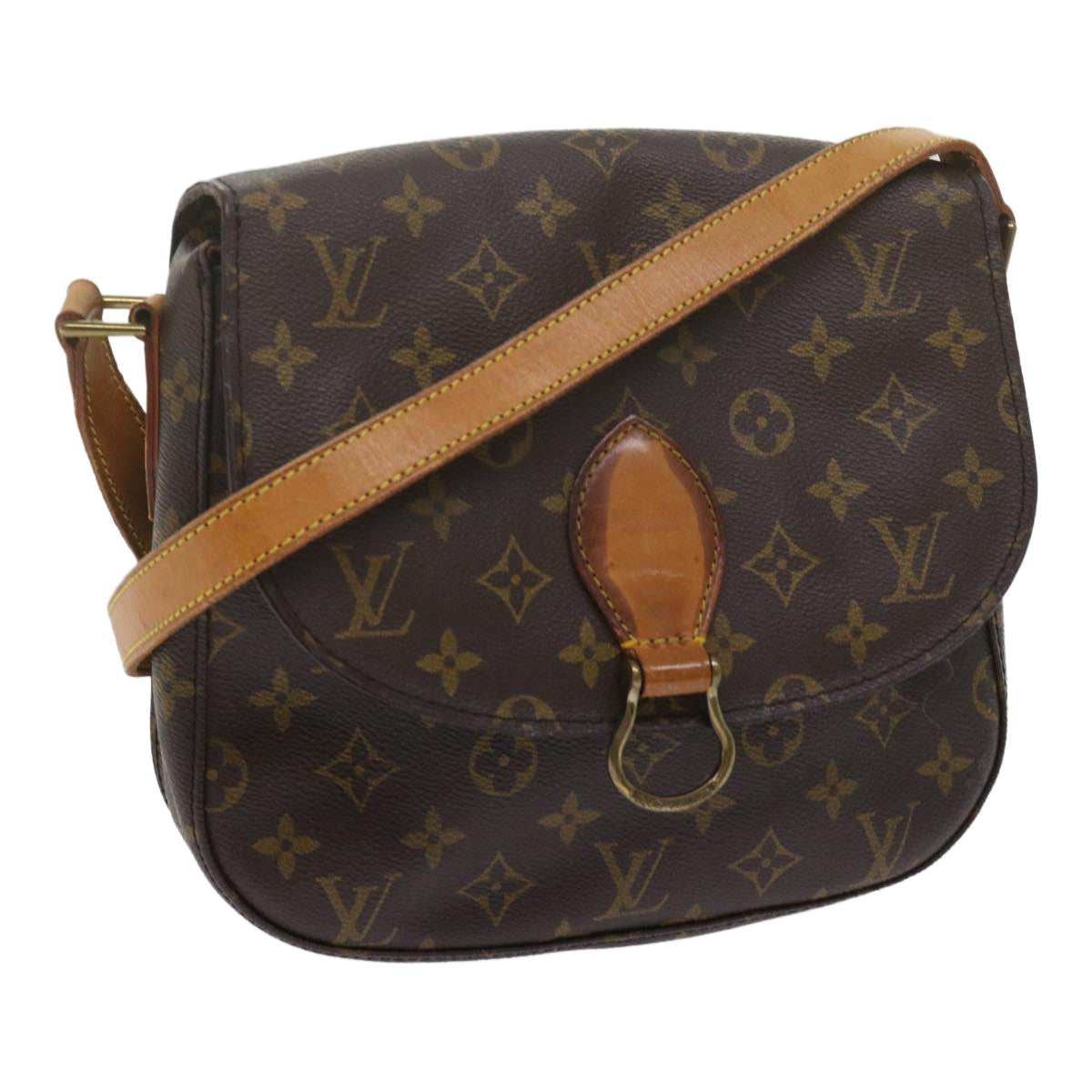 LOUIS VUITTON Monogram Saint Cloud GM Shoulder Bag M51242 LV Auth 62274