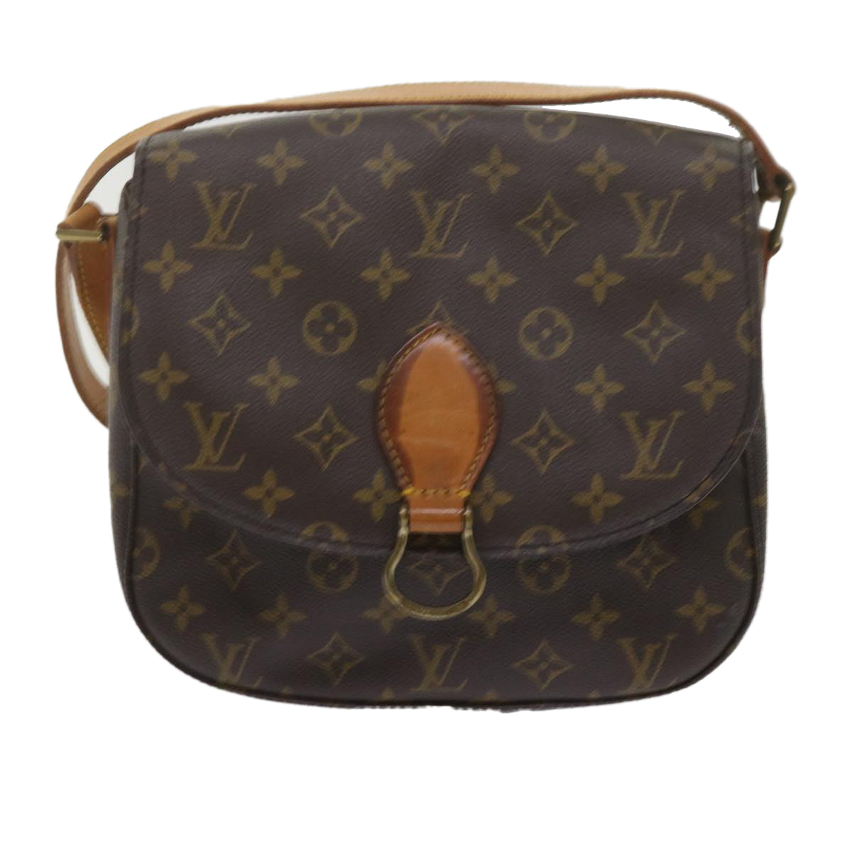 LOUIS VUITTON Monogram Saint Cloud GM Shoulder Bag M51242 LV Auth 62274