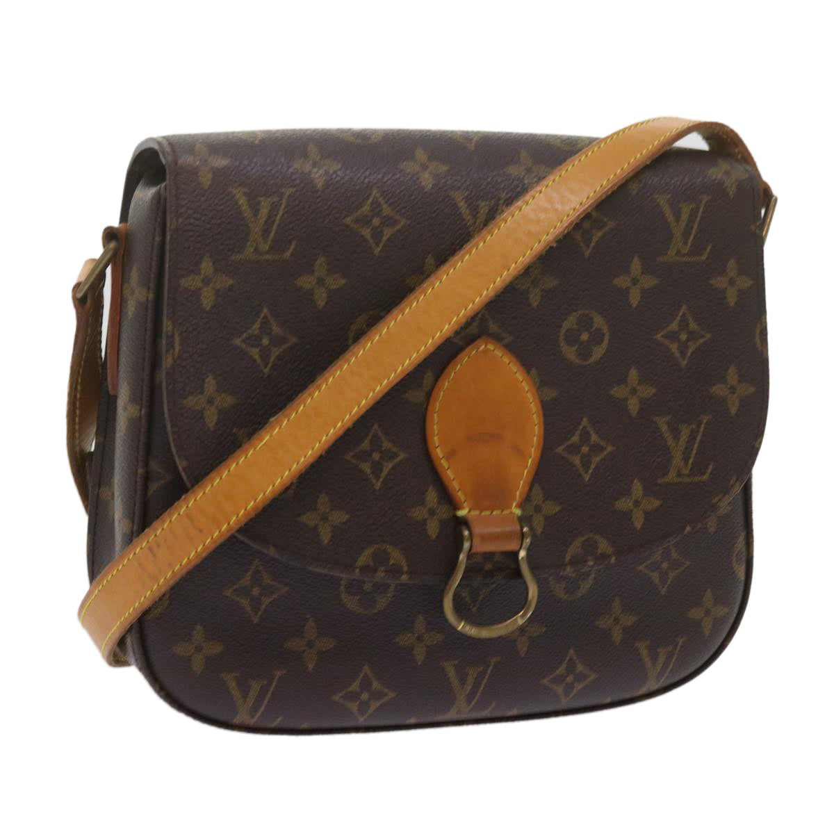 LOUIS VUITTON Monogram Saint Cloud GM Shoulder Bag M51242 LV Auth 62275