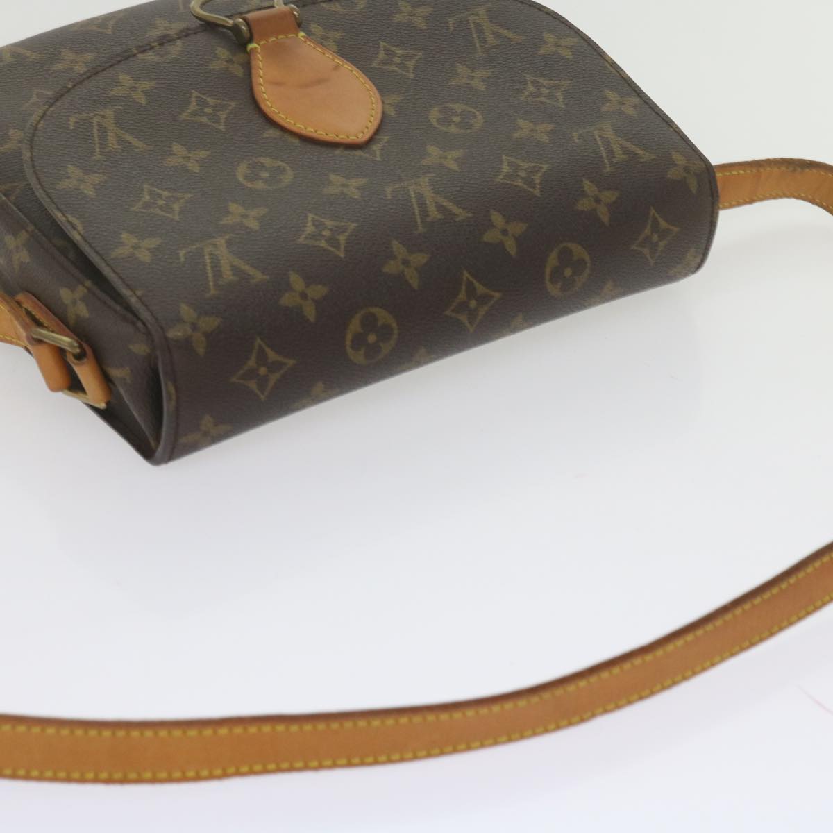 LOUIS VUITTON Monogram Saint Cloud GM Shoulder Bag M51242 LV Auth 62275