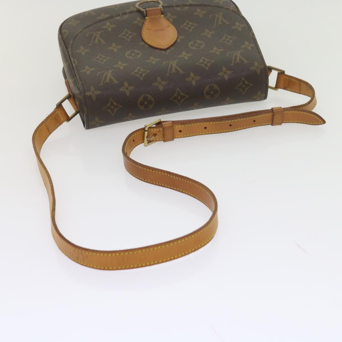 LOUIS VUITTON Monogram Saint Cloud GM Shoulder Bag M51242 LV Auth 62275