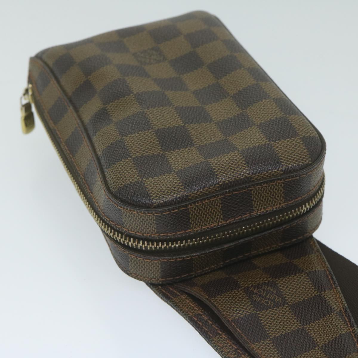 LOUIS VUITTON Damier Ebene Geronimos Shoulder Bag N51994 LV Auth 62283