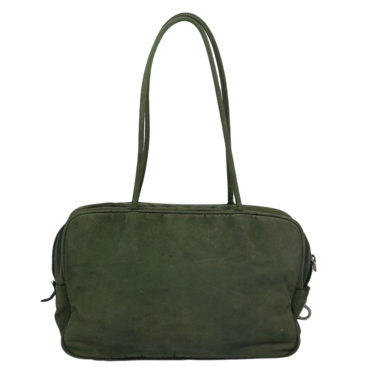 PRADA Hand Bag Nylon Khaki Auth 62293 - 0
