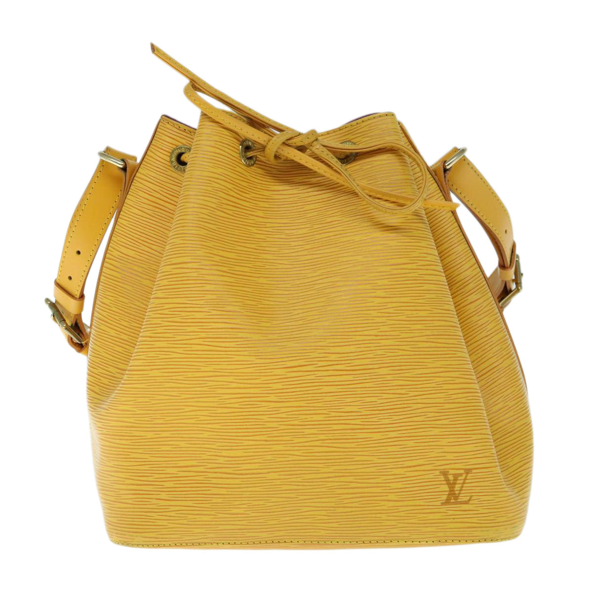 LOUIS VUITTON Epi Petit Noe Shoulder Bag Tassili Yellow M44109 LV Auth 62296