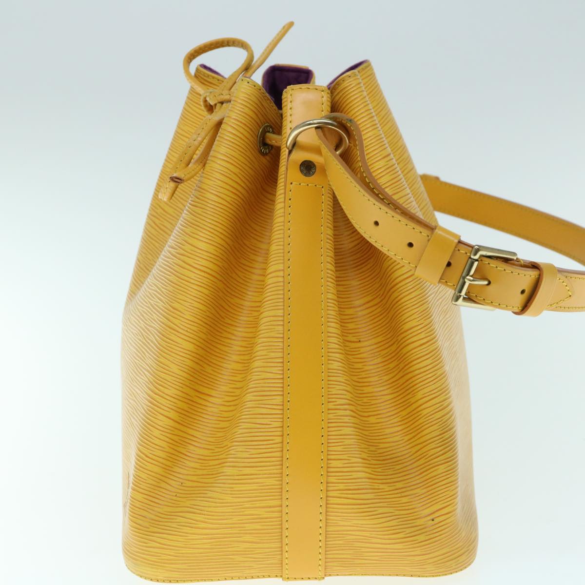 LOUIS VUITTON Epi Petit Noe Shoulder Bag Tassili Yellow M44109 LV Auth 62296