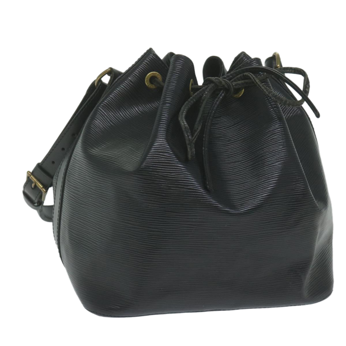 LOUIS VUITTON Epi Petit Noe Shoulder Bag Black M44102 LV Auth 62297