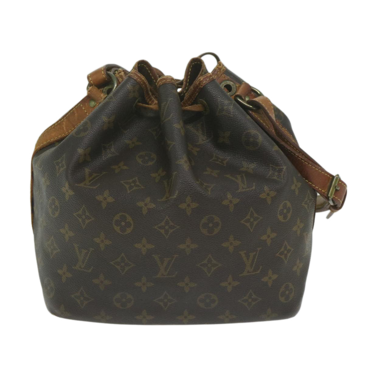 LOUIS VUITTON Monogram Petit Noe Shoulder Bag M42226 LV Auth 62304