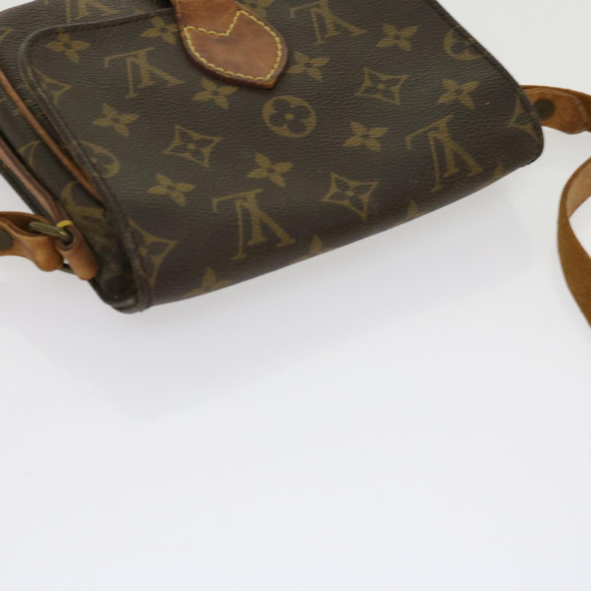 LOUIS VUITTON Monogram Cartouchiere PM Shoulder Bag M51254 LV Auth 62387