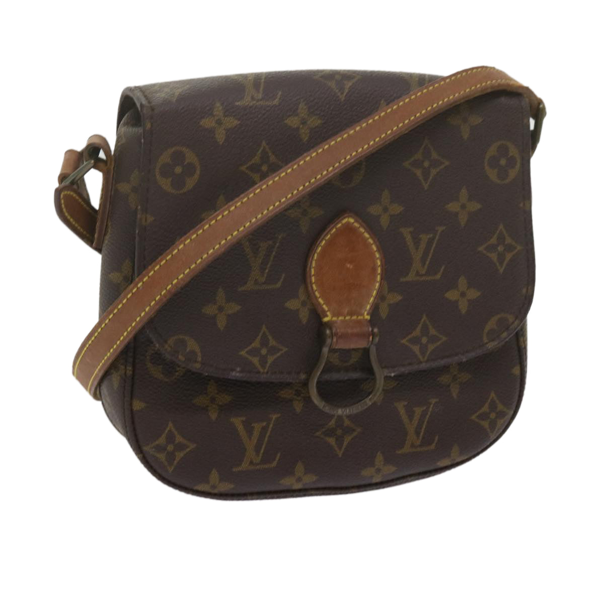 LOUIS VUITTON Monogram Saint Cloud MM Shoulder Bag M51243 LV Auth 62388