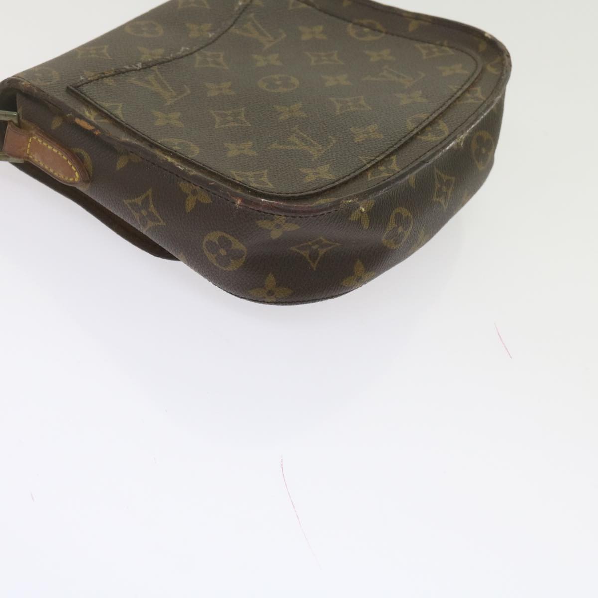 LOUIS VUITTON Monogram Saint Cloud MM Shoulder Bag M51243 LV Auth 62388