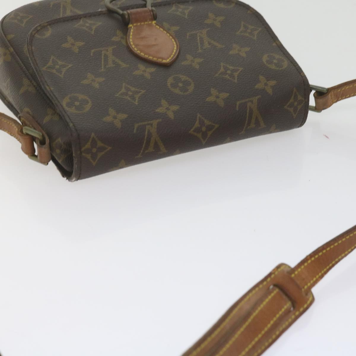 LOUIS VUITTON Monogram Saint Cloud MM Shoulder Bag M51243 LV Auth 62388