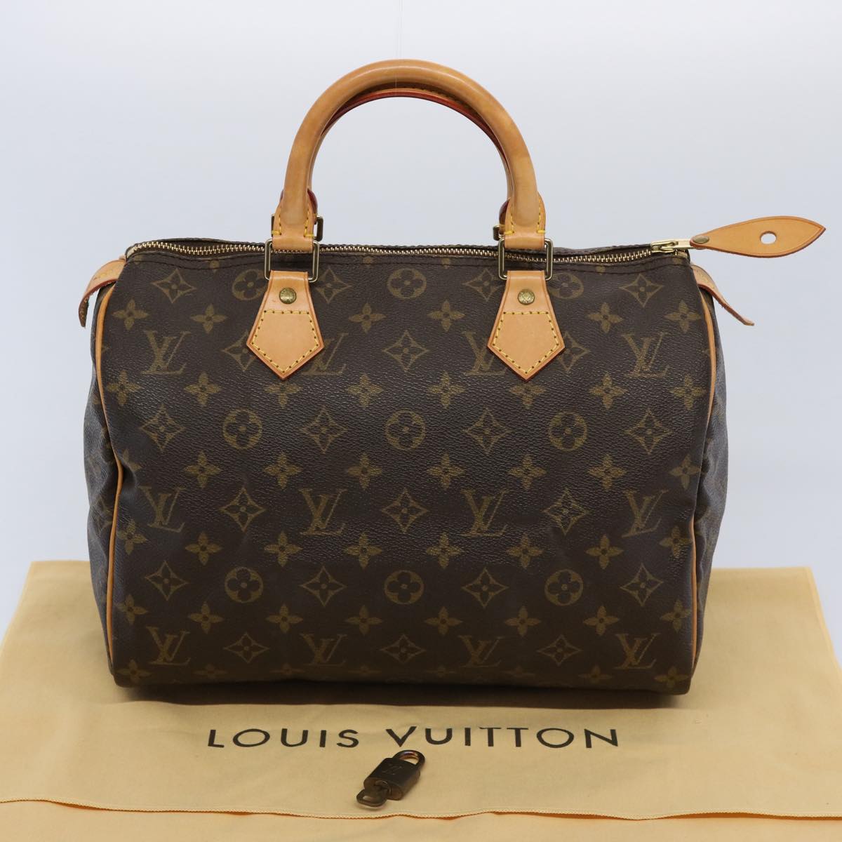 LOUIS VUITTON Monogram Speedy 30 Hand Bag M41526 LV Auth 62423